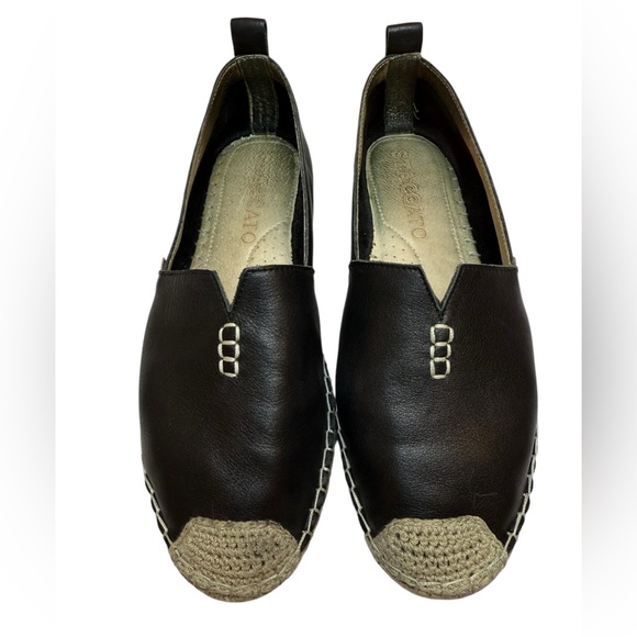 Staccato Soft Leather Flat Espadrilles Slip On Casual Summer Comfortable 6.5 - Picture 1 of 13